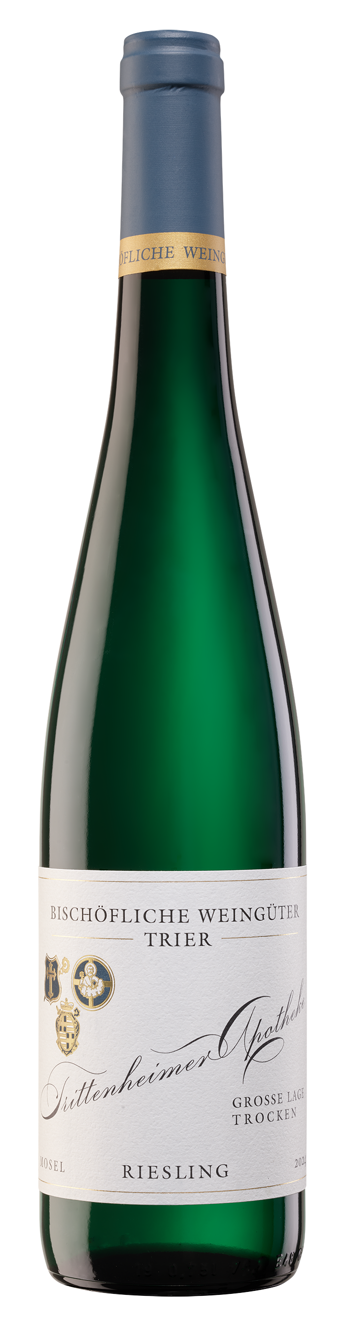 Ausgezeichnet in Gold. 6 Flaschen Trittenheimer Apotheke Riesling trocken 2024